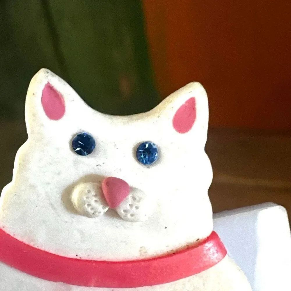 “H.T.Ceramic Cat Brooch - Picture 6 of 6